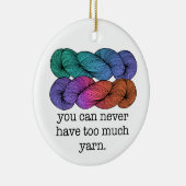 糸の編み物が過ぎることはないおもしろい セラミックオーナメント (右)