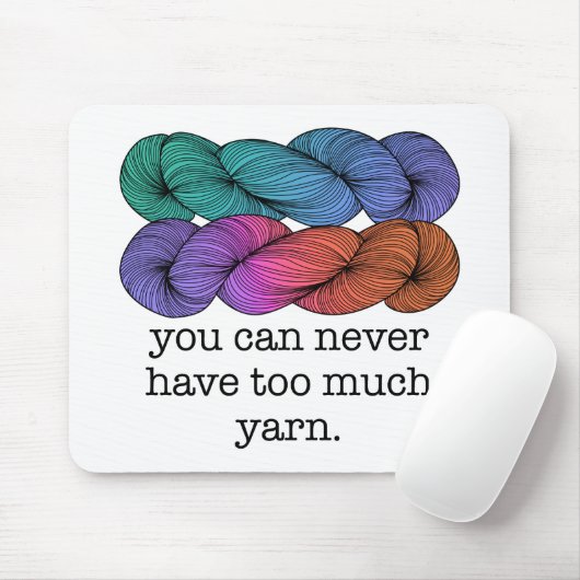 糸の編み物が過ぎることはないおもしろい マウスパッド (マウス)