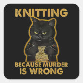 糸の編み物もし愛人ニットではない スクエアシール (正面)