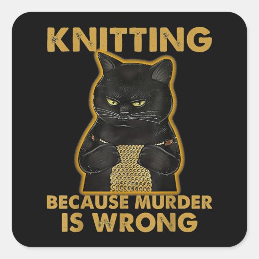 糸の編み物もし愛人ニットではない スクエアシール (正面)