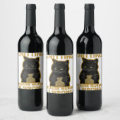 糸の編み物もし愛人ニットではない ワインラベル (ボトル)