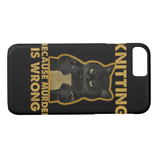 糸の編み物もし愛人ニットではない Case-Mate iPhoneケース (裏面(横))