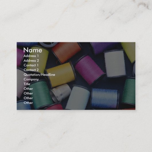 糸の美しいスプール 名刺 (正面)