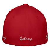 「糸の芸術品：刺繍入りシャツコレクション」 刺繍入りキャップ (裏面)