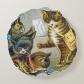 糸の貿易カード1880年 ラウンドクッション (裏面)