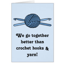 糸の青いボール&かぎ針（青い背中）