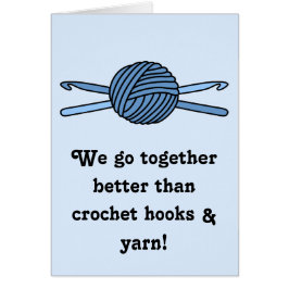 糸の青いボール&かぎ針（青い背中）