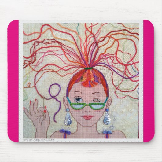 糸の頭部! マウスパッド (正面)