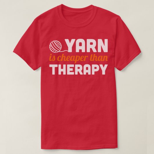 糸は白セラピーより安い Tシャツ (デザイン正面)