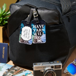 糸を持っている旅行工芸品 ラゲッジタグ