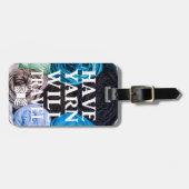 糸を持っている旅行工芸品 ラゲッジタグ (正面横)