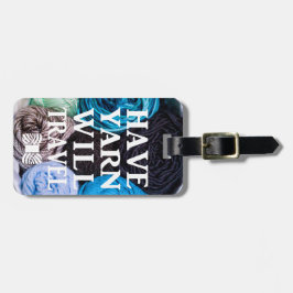 糸を持っている旅行工芸品 ラゲッジタグ