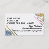 糸カスタム切り針ビズカードのカラーボール 名刺 (裏面)