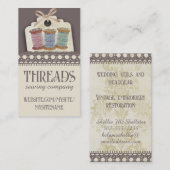 糸カスタム糸の裁縫の色スプール 名刺 (正面/裏面)