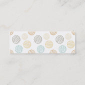 糸カッコいいのカラフル玉の色あせ スキニー名刺 (裏面)