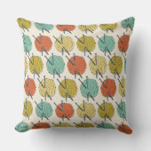 糸カラフル毛模様の玉 クッション (正面)