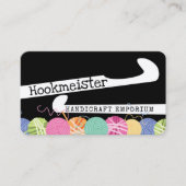糸カラフル玉かぎ針 名刺 (正面)