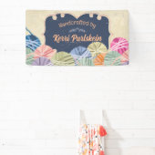 糸カラフル編み物クラフトショーブース 横断幕 (インサイチュ)