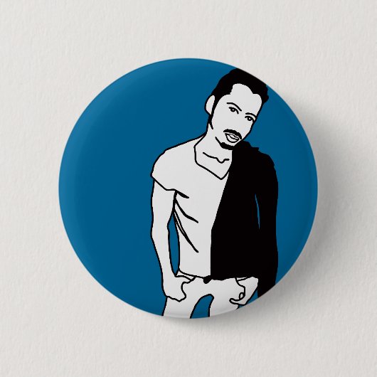 糸グリース 缶バッジ (正面)