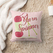 糸スピナーストーリーテラーかわいい作家漫画 クッション (ブランケット)