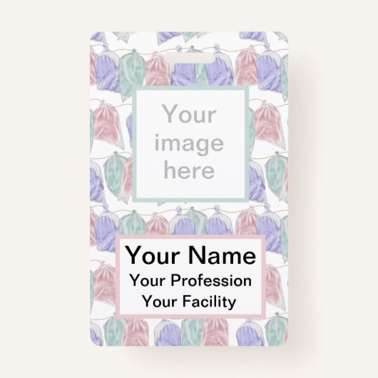 糸バッジの綿バッグ バッジ (正面)