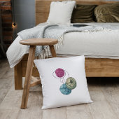 糸パーソナライズされた愛好家の親編ニット猫 クッション