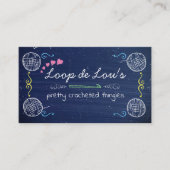 糸フェイクを作る際に使う丸板かぎ針玉 名刺 (正面)