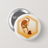 糸ボタン付き猫 缶バッジ (正面&裏面)