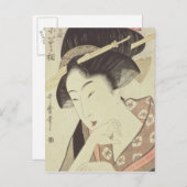 糸屋のヒロイン喜音のバストポートレート ポストカード (正面/裏面)