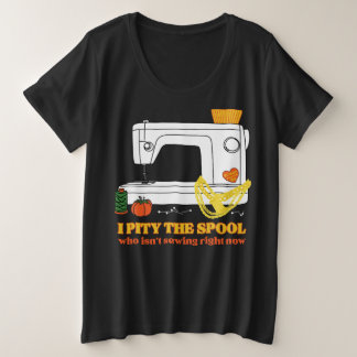 糸巻きに同情する プラスサイズTシャツ