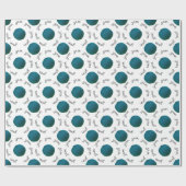 糸愛好家・ティール（緑がかった色）糸玉 ラッピングペーパー (フラット)