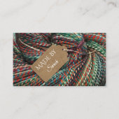 糸染め針編み及び編み物ウール名刺 名刺 (正面)