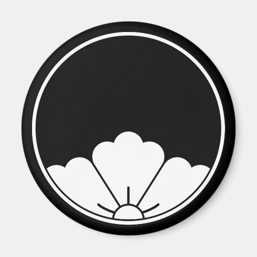 糸状の斜方形中国のの花形の花形 マグネット (正面)