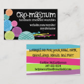 糸玉カラフルはビジネスカードを引く 名刺 (正面/裏面)