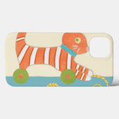 糸玉ストライプの付き玩具猫 Case-Mate iPhoneケース (裏面 (横))