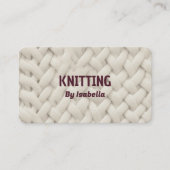 糸素朴編み物 名刺 (正面)