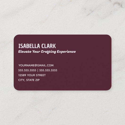 糸素朴編み物 名刺 (裏面)