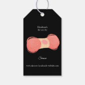 糸編み物クロシェ手作りウールを作る ギフトタグ (裏面)