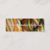 糸編み物編みカラフル糸 スキニー名刺 (裏面)