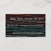 糸編み物編み機のボール 名刺 (裏面)