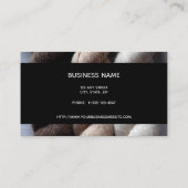 糸編み物茶ベージュクリームアルパカ糸 名刺 (裏面)