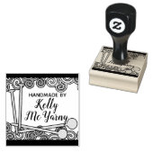 糸編み物針はラブスタンプで手作り ラバースタンプ (押印)