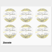 糸編み物針ラブステッカーで手作り ラウンドシール (シート)