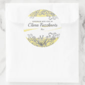 糸編み物針ラブステッカーで手作り ラウンドシール (バッグ)