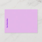 糸芸術的 名刺 (裏面)