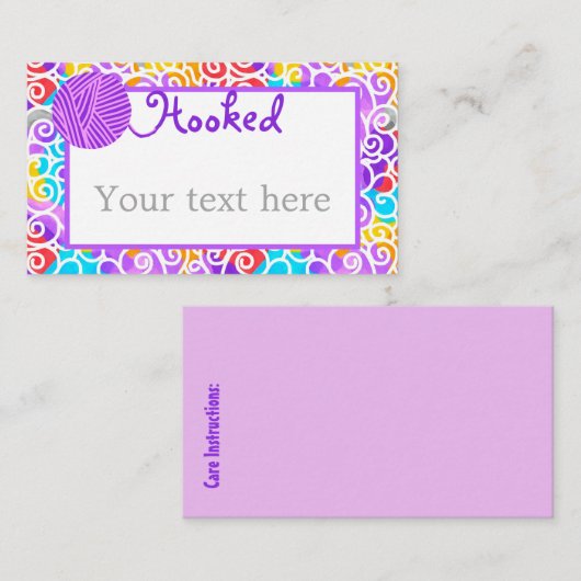 糸芸術的 名刺 (正面/裏面)