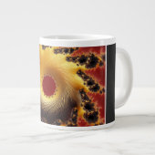 糸製黒及び金ゴールドフラクタル ジャンボコーヒーマグカップ (正面右)