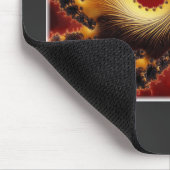 糸製黒及び金ゴールドフラクタル マウスパッド (コーナー)