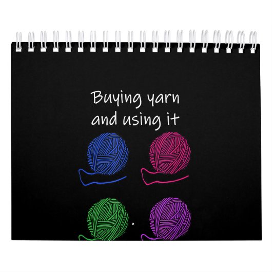 糸買とそれを使うのは二つの趣違う味だ カレンダー (カバー)