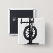 糸車 缶バッジ (正面&裏面)